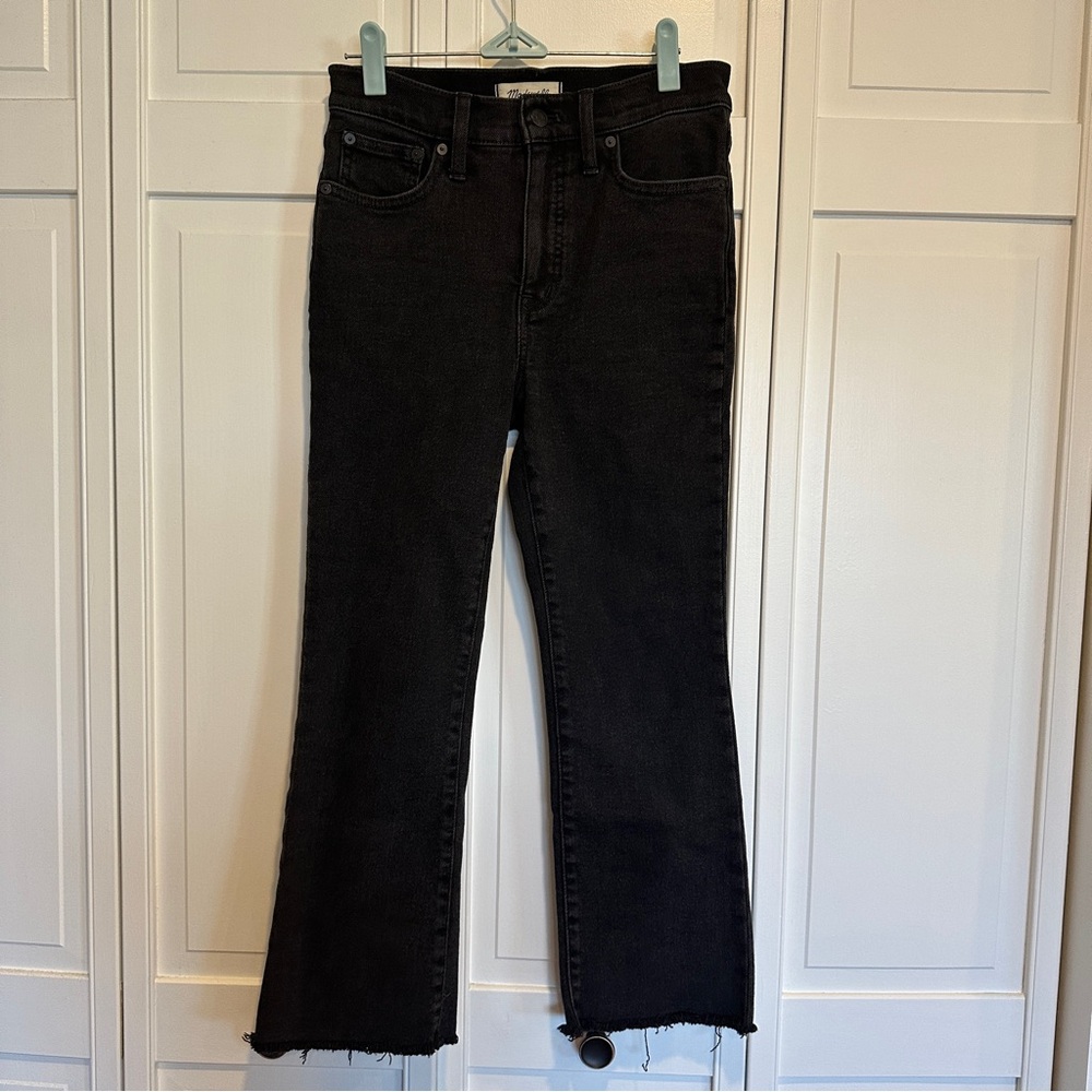 Madewell Black Flare Wide Leg Jeans